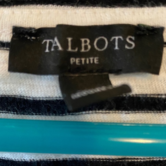 Talbots Classic Striped Long Sleeve Top - Picture 2 of 6